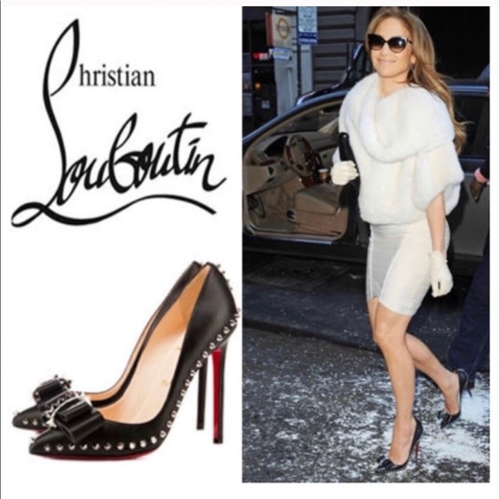 Christian Louboutin Lucifer Bow Spike Pumps-120 38